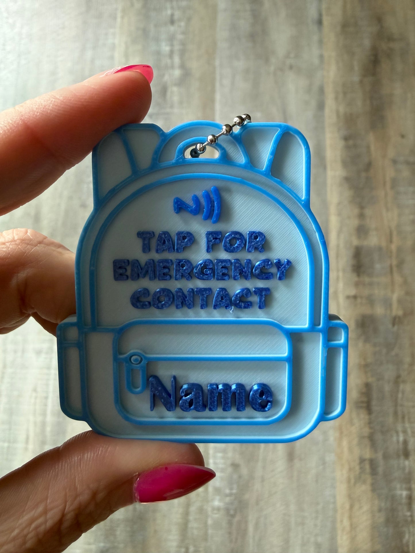 Programmable NFC Backpack Keychains