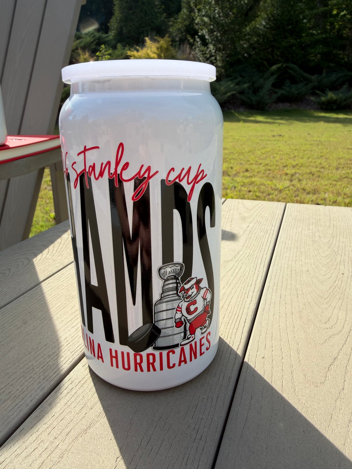 Hogged Out Champs Steel Can Cup