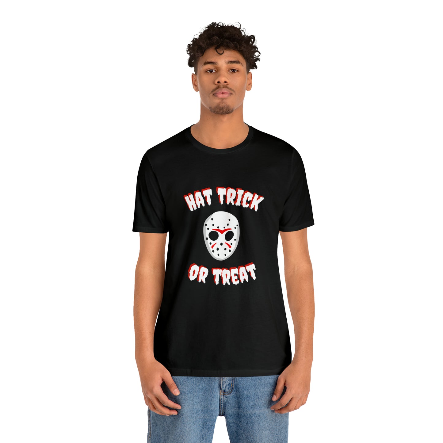 Hat Trick or Treat Mask Unisex Bella + Canvas Tee