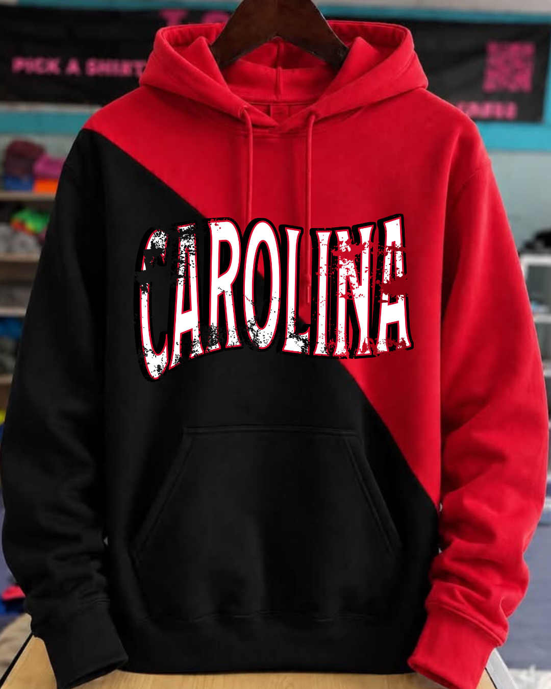 DISTRESSED SPLIT SWEATSHIRT PRESALE: SHIPS MID AUGUST