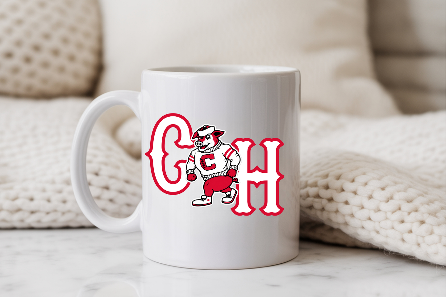 15 oz Ice Hog Ceramic Coffee Mug – Sports-Inspired Designs – Multiple Styles
