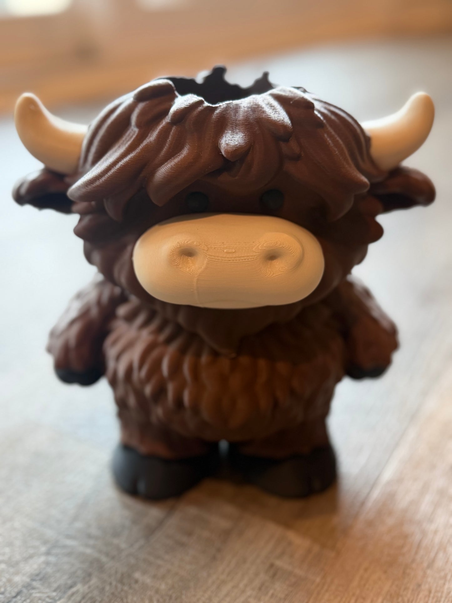 Highland Cow Soap Holder & Desk Organizer / Fits Foaming Soap Bottles