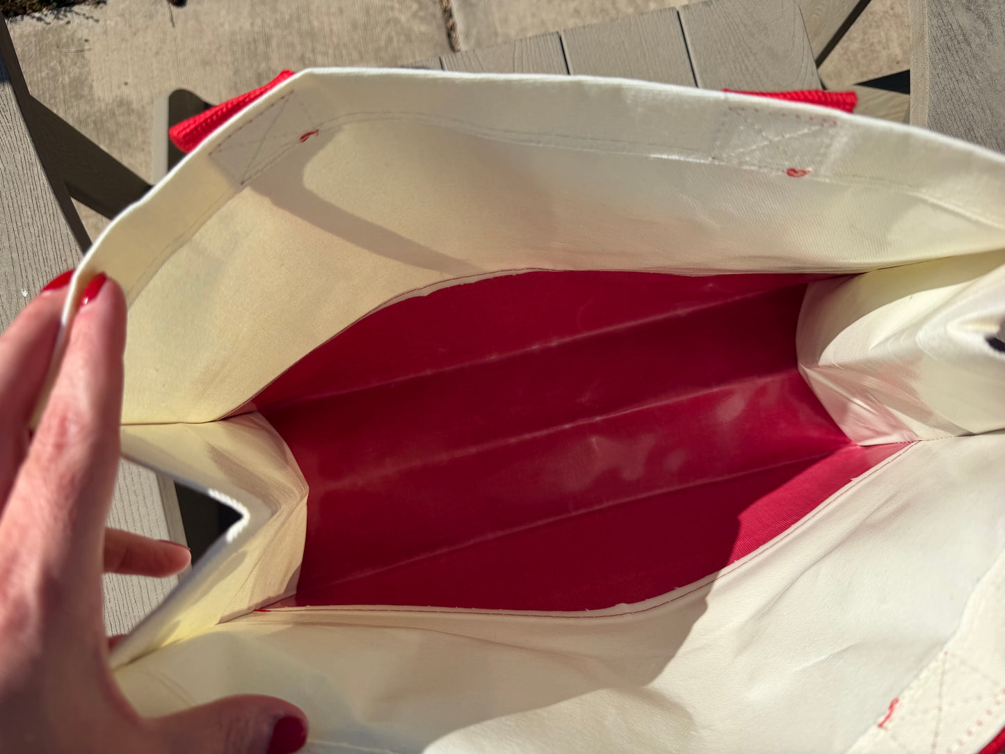 Hockey Fan Canvas Tote Bag, DTF Printed Lined Carryall Bag