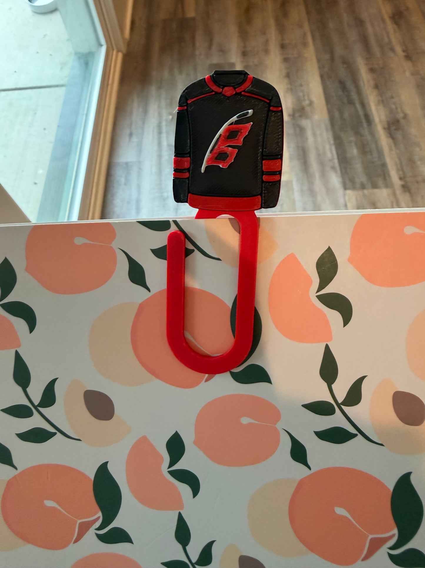 Hockey Jersey Bookmark Jumbo Paper Clips / Set of 3 or 5