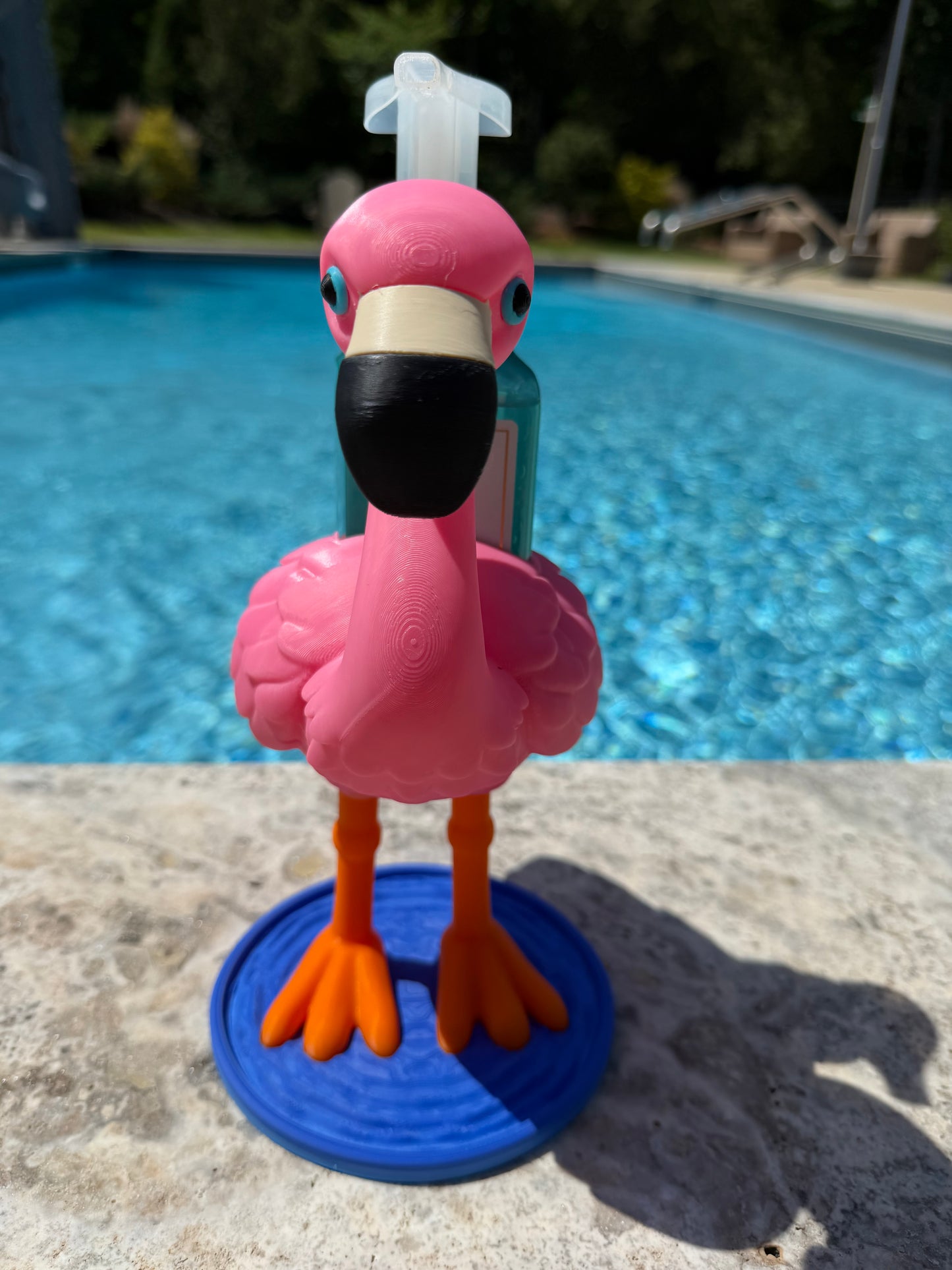 3D Printed Flamingo Foaming Soap Holder | Bathroom Counter Organizer