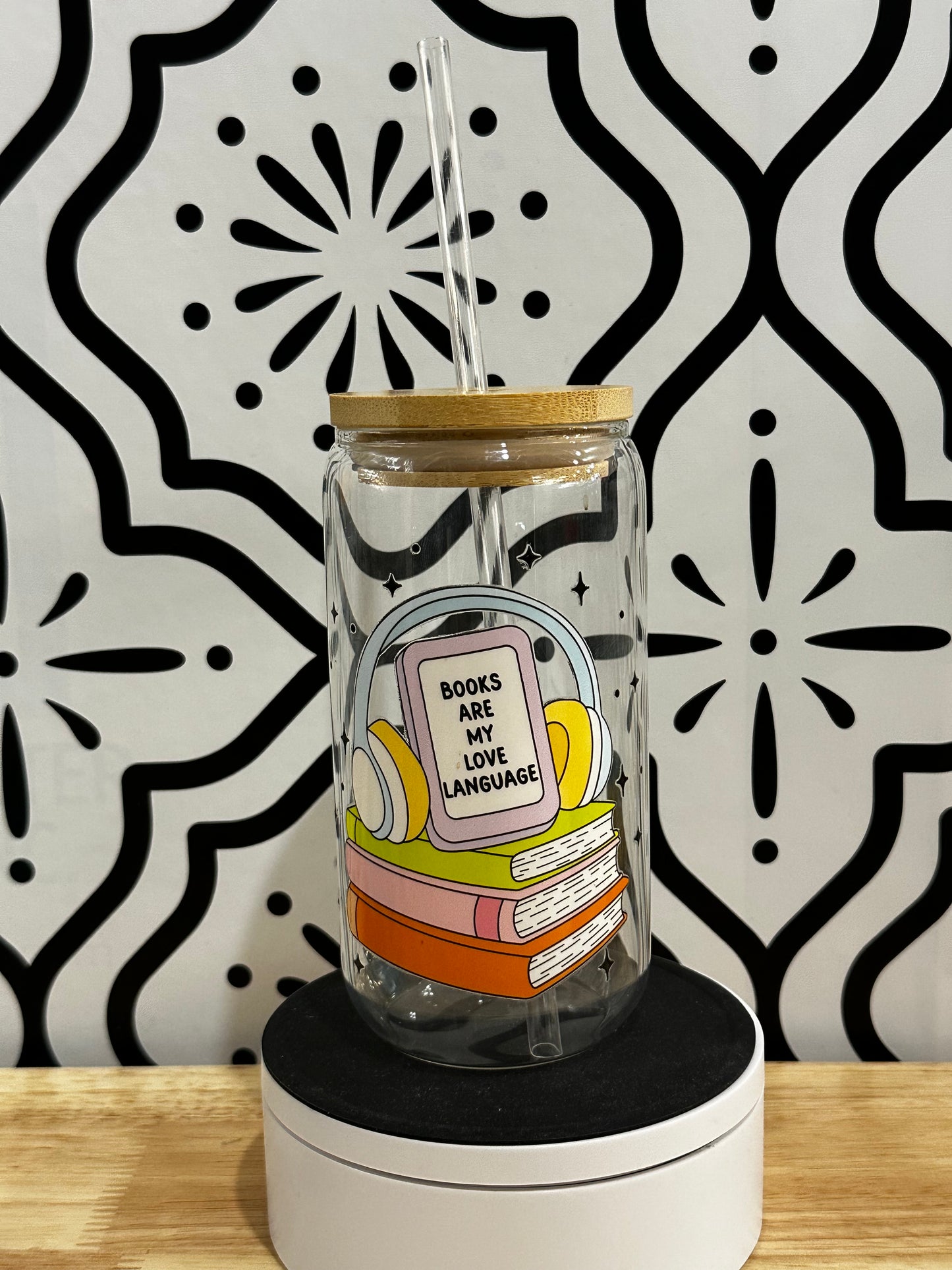Books Are My Love Language Libby Glass 16oz | Clearance