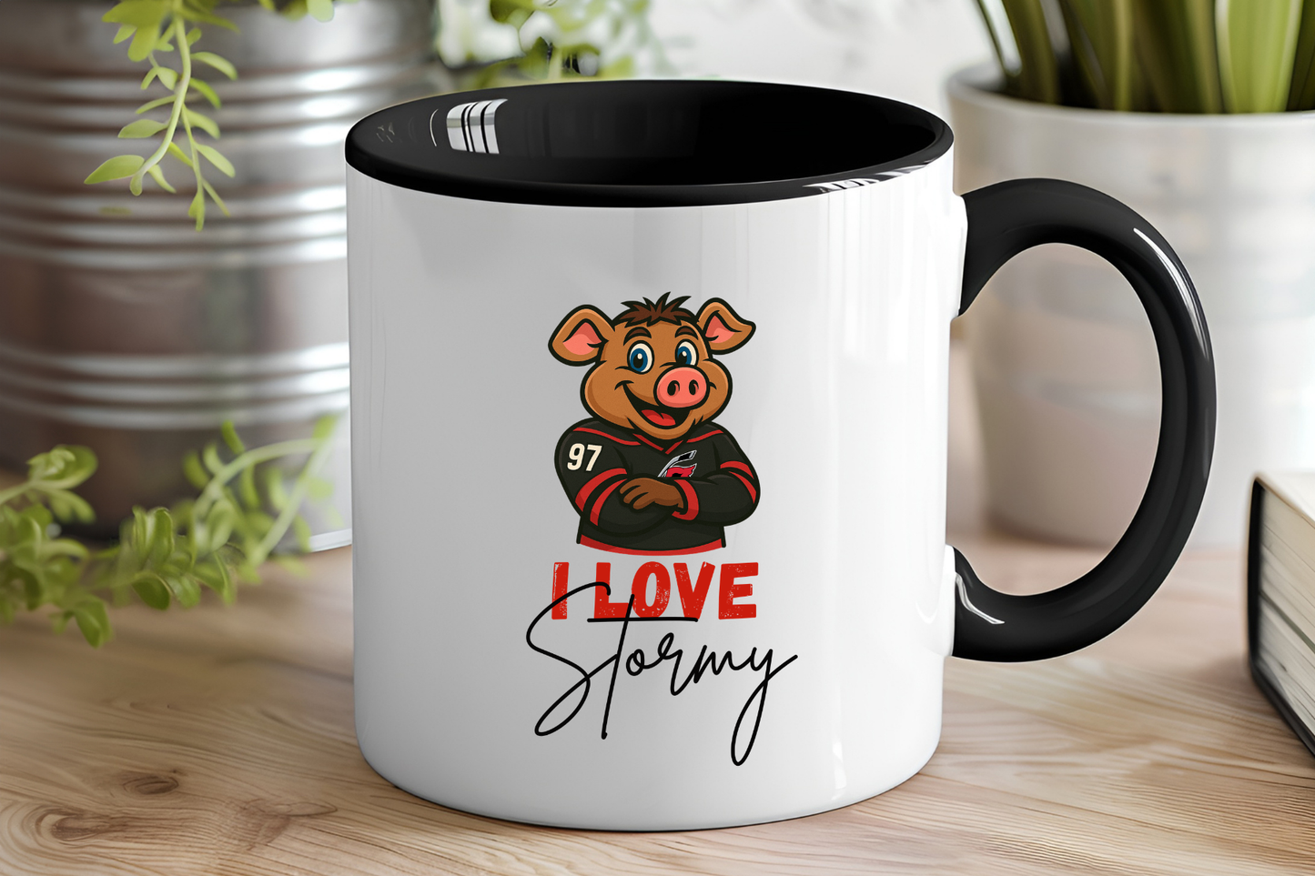 15 oz Ice Hog Ceramic Coffee Mug – Sports-Inspired Designs – Multiple Styles