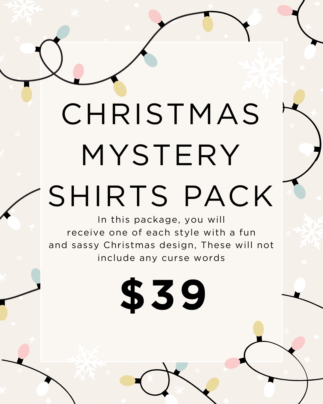Christmas Mystery Sweatshirt and T-Shirt Pack