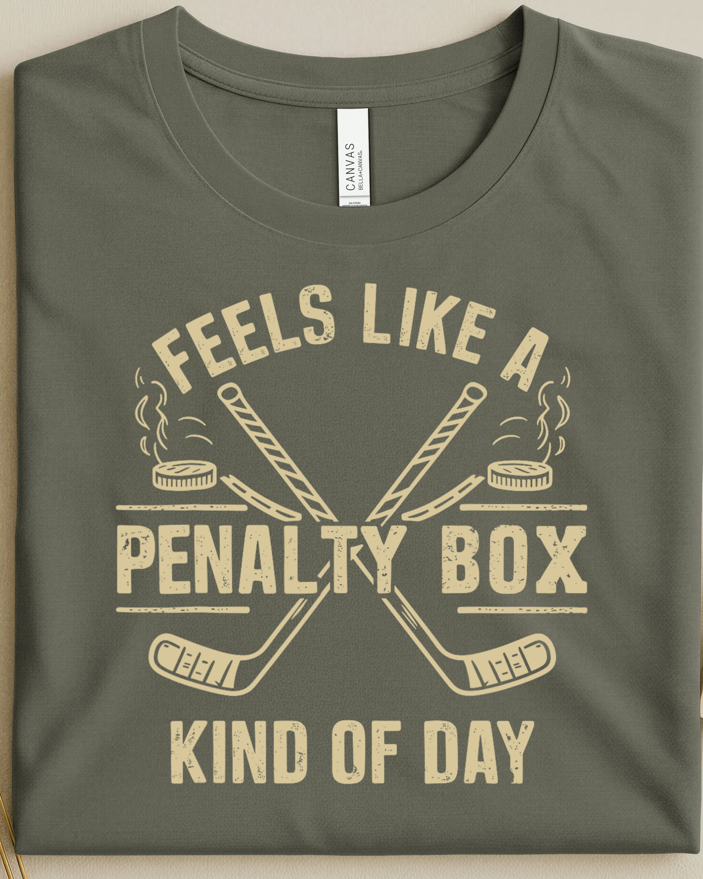 Feels Like a Penalty Box Kind of Day Shirt, Hockey-Inspired Graphic Tee & Sweatshirt
