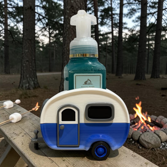 Camper Foaming Soap Holder – Fits Select 8.75 fl oz Bottles – 3D Printed Bathroom Decor