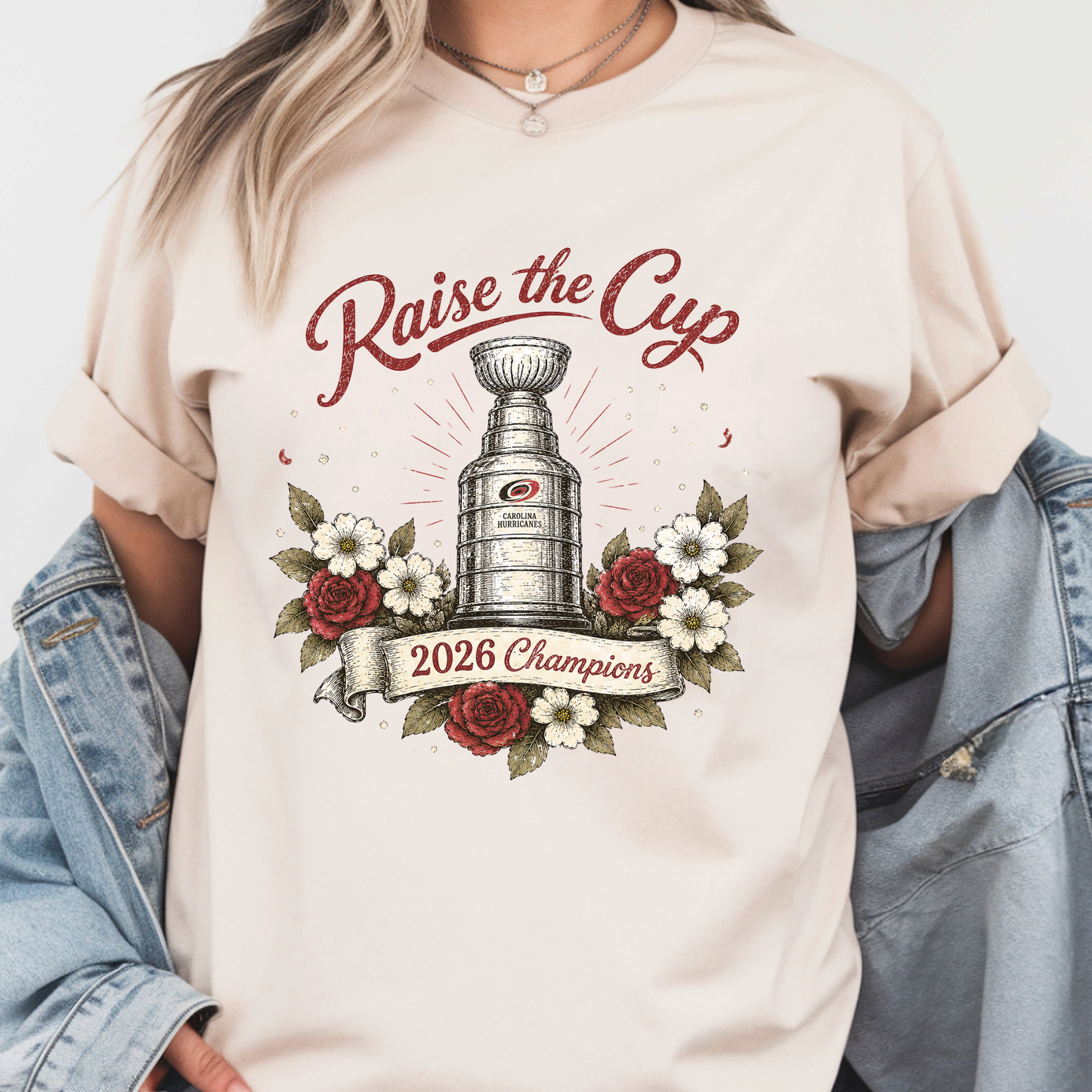Vintage Floral Raise the Cup
