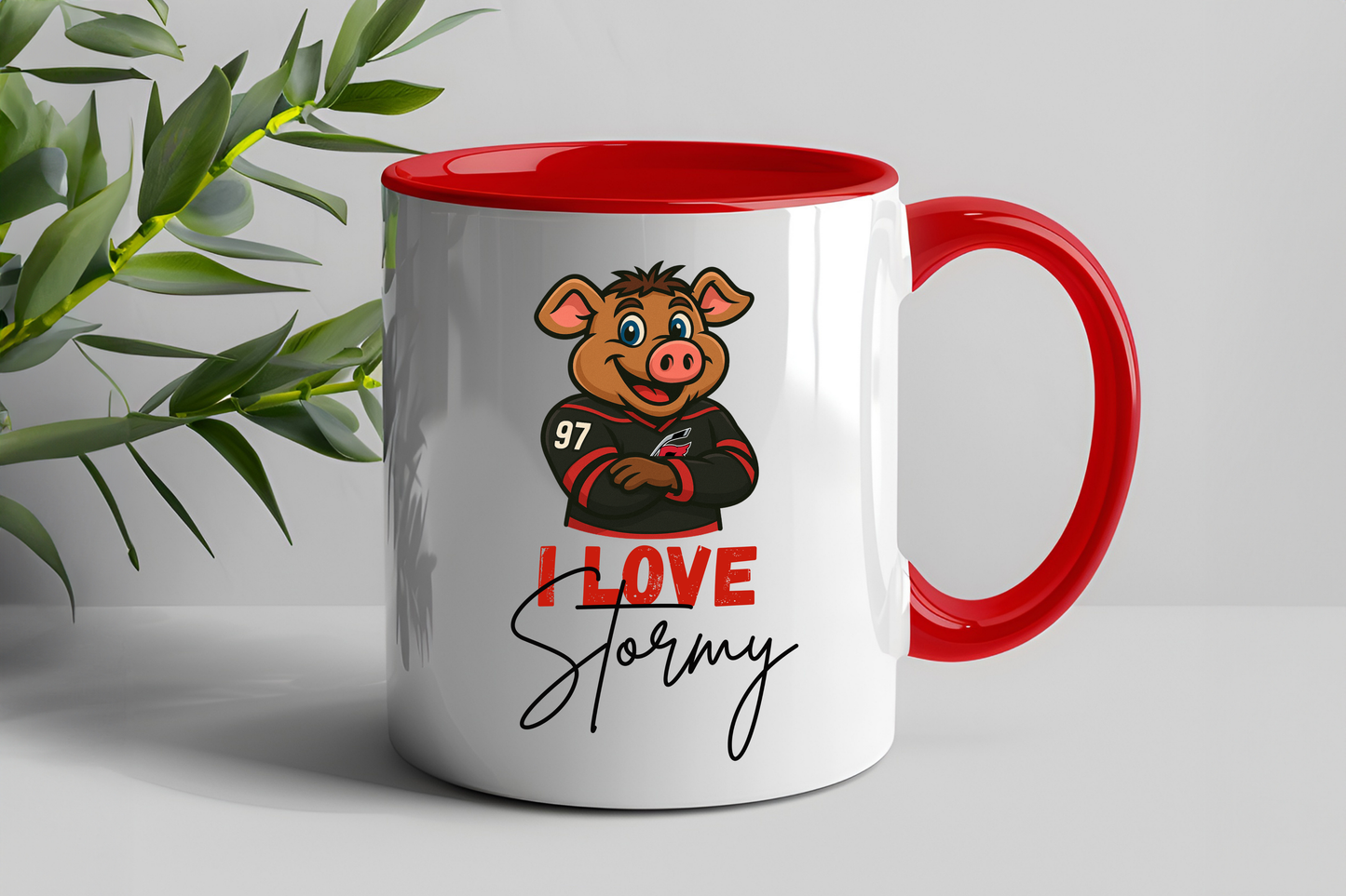 15 oz Ice Hog Ceramic Coffee Mug – Sports-Inspired Designs – Multiple Styles