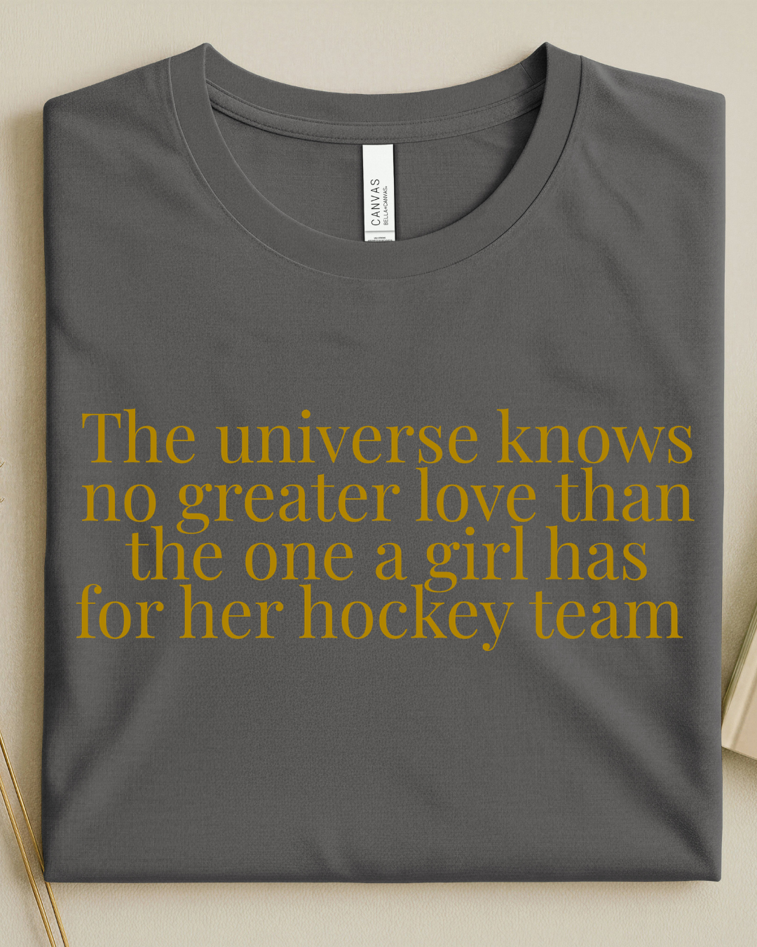 A Girl and her Hockey Team