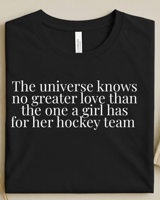 A Girl and her Hockey Team