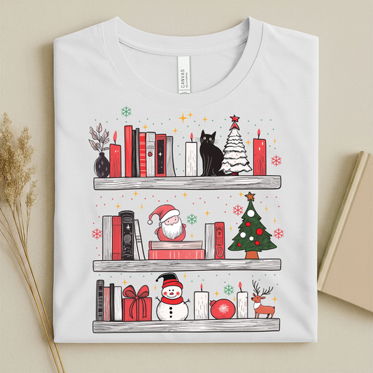 Cozy Santa Bookshelf